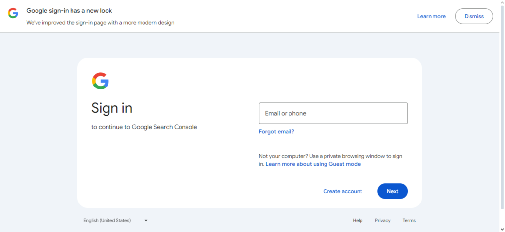 How to Google Search Console Login