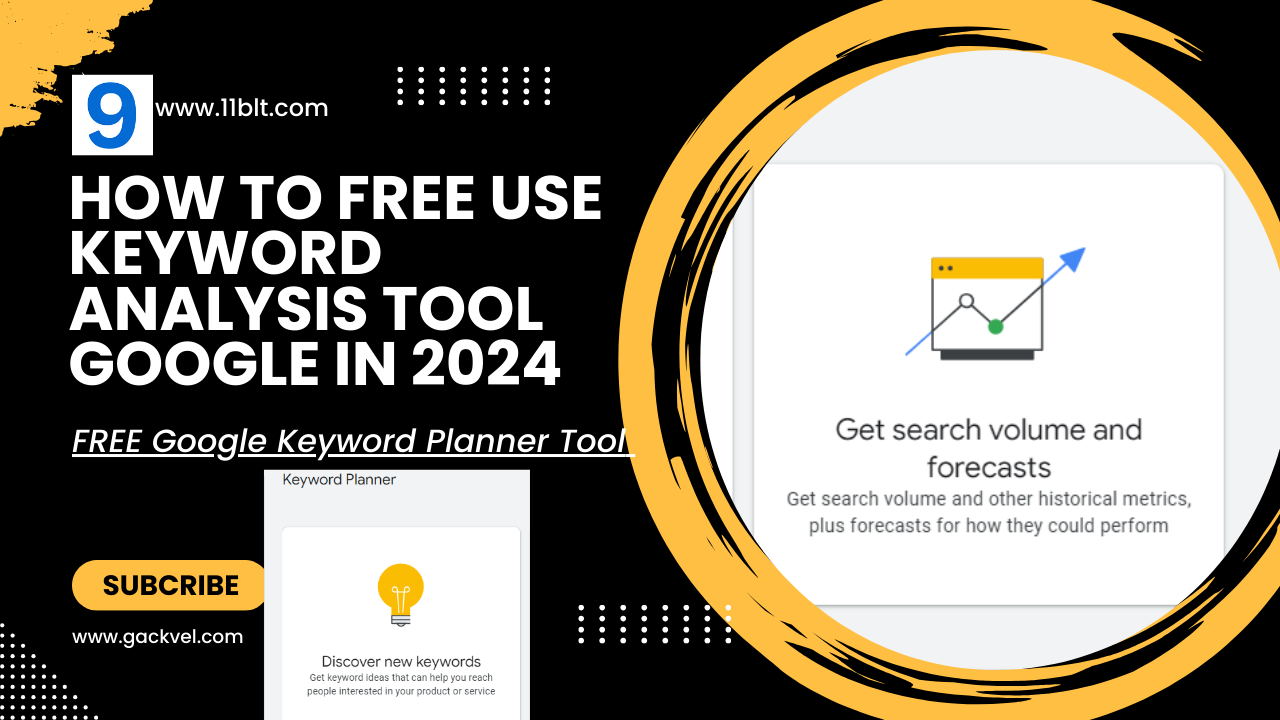 How to Free Use Keyword Analysis Tool Google