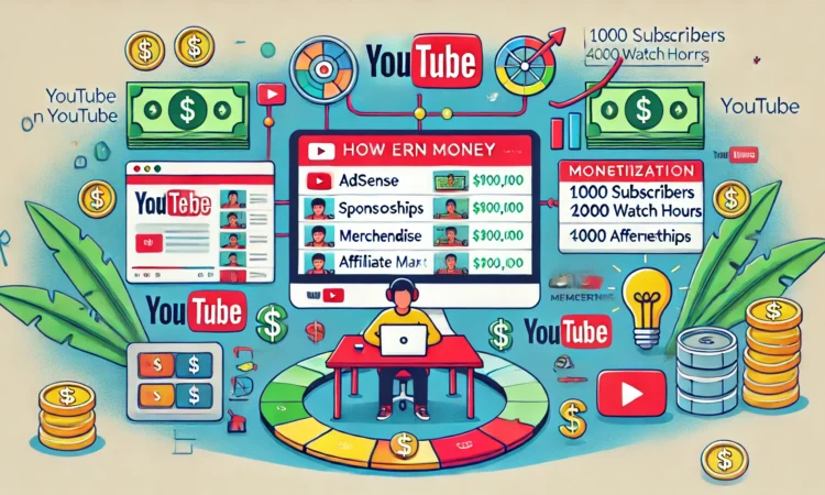 how to earn money from youtube