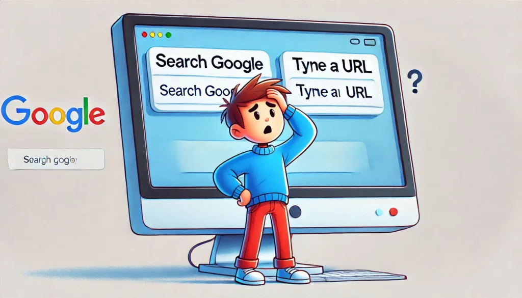 what is Search Google or type a URL