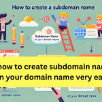 how to create subdomain name on your domain name very easily