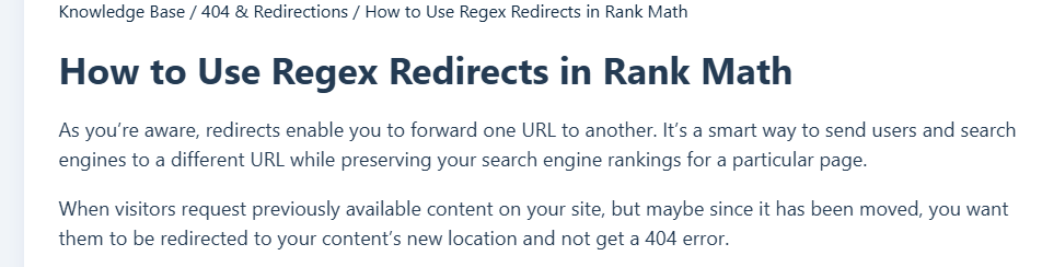 How to Use Rank Math Redirection