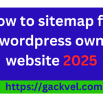 How to sitemap for wordpress own website