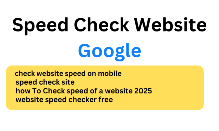 Speed Check Website Google