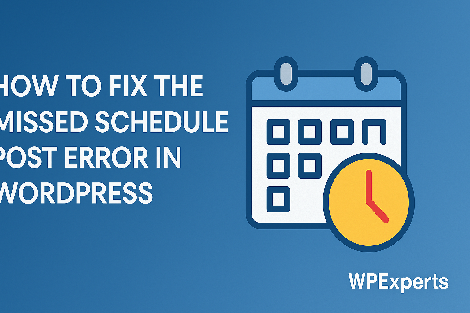 Missed Schedule Post Error