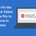 How to Fix the “Upload: Failed to Write File to Disk” Error in WordPress