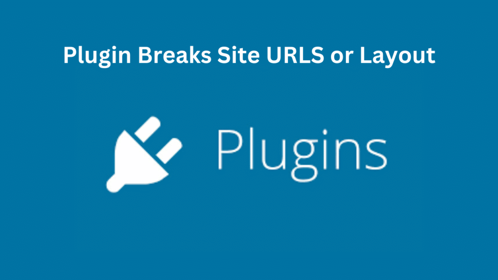 Plugin Breaks Site URLS or Layout