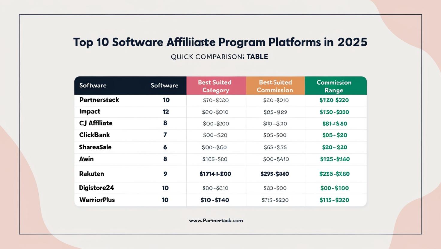 Top 10 Software Affiliate Program Platforms in 2025