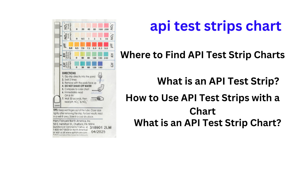 api test strips chart