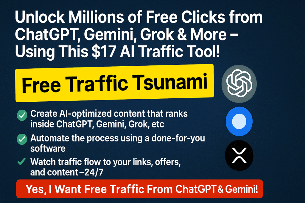 how to get unlimited free traffic to any affiliate link