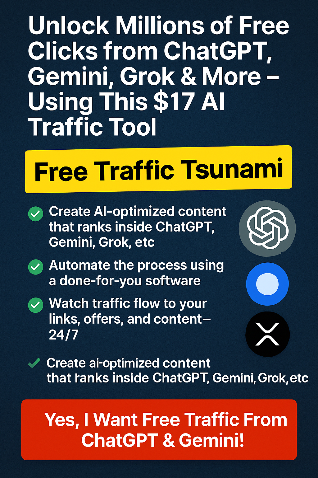 how to get unlimited free traffic to any affiliate link