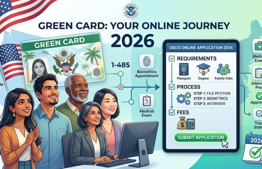 How to green card apply online in the USA in 2026: Complete Guide, Requirements, Process and Fees